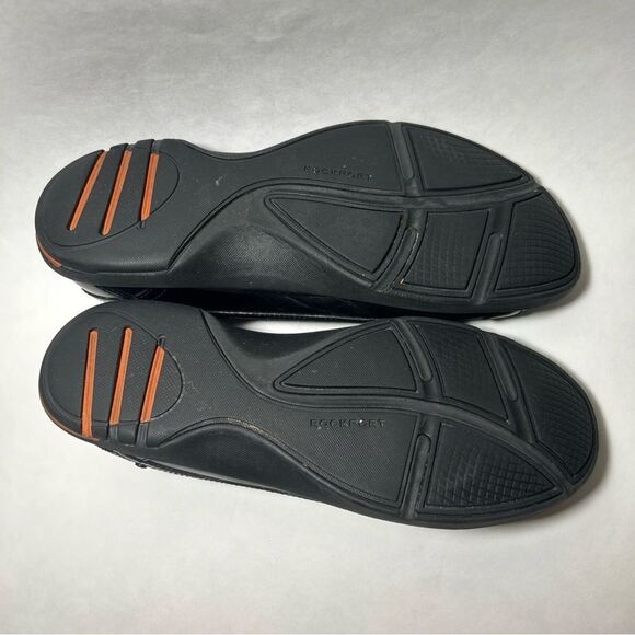 Rockport X Adidas Leather Slip On Women’s 7 Black Round Toe K57214 - Picture 7 of 9